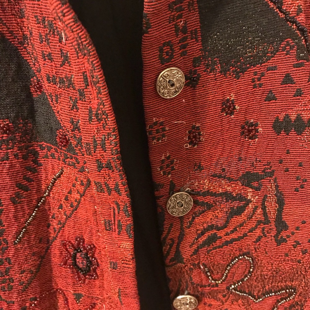 Chico’s Beaded Patterned Jacket - image 2